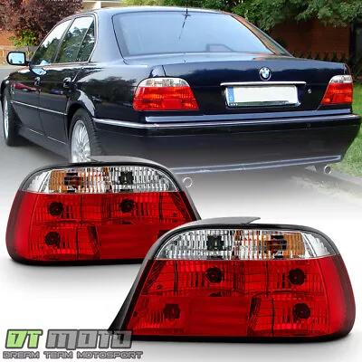 1995-2001 BMW E38 740i 740iL 750iL Red Clear Tail Lights Brake Lamps Left+Right • $94.99