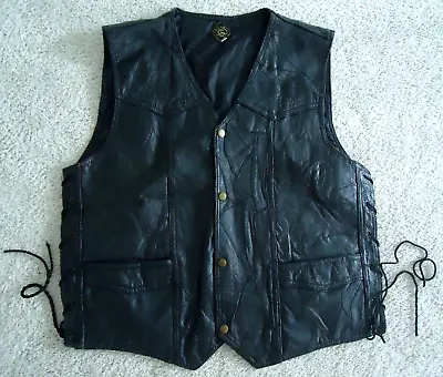 Canyon Creek Leather Vest XL • $25.99