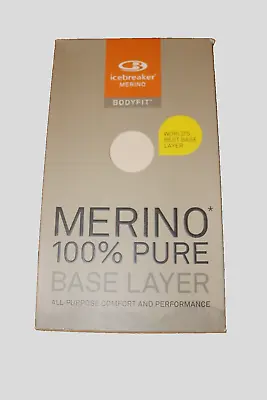 Icebreaker 100% Merino Womens M Base Layer Bodyfit  Long Sleeve Top Grey 200 • £54.80