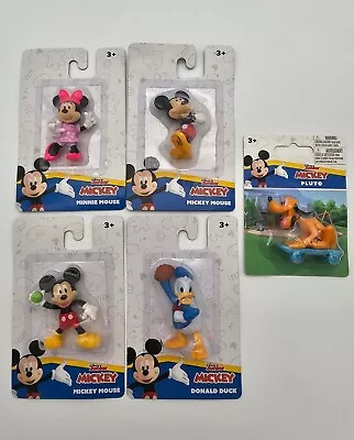 Disney Junior Mickey Mini Figures Mickey Minnie Donald And Pluto Cake Topper • $18