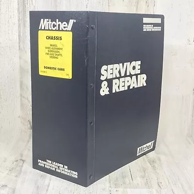 1994-95 Mitchell Chassis Service & Repair Manual Domestic Cars Volume 3 III • $14.99