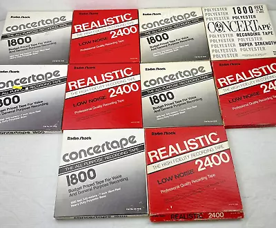 Analog Reel To Reel Magnetic Recording Tape Lot X10 Hi Fi Realistic Radio Shack • $39.99