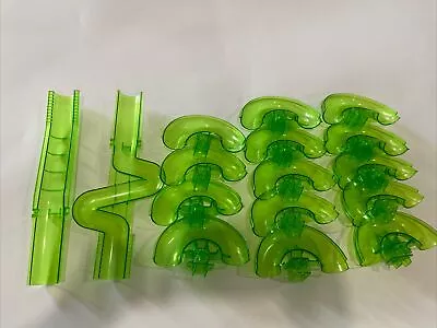 Lot Techno Gears Marble Mania Genius Replacement Parts Green Curves And Chutes • $17.09