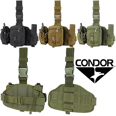 Condor MA25 Tactical MOLLE Pistol Magazine Mag Utility Radio Pouch Drop Leg Rig • $39.95