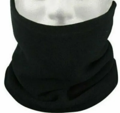 £8.99 • Buy Neck Warmer Snood Thermal Black Scarf Warm Fleece Adults One Hs