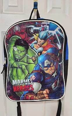 New No Tags Boy's Marvel Heroes Avengers 16 X12 X4  Backpack For School Books  • $16.99
