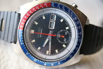 Vintage Seiko 6139-6002   Pogue   Chronograph • $300