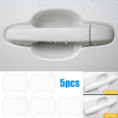 5x Transparent Car Door Handle Protector Film Anti Scratch Stickers Accessories • $3.65