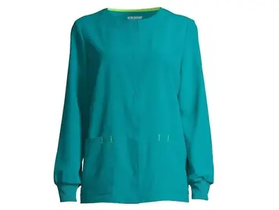 Scrubstar Women's Active Warm-Up Jacket Teal Blue Size Medium • $16.95