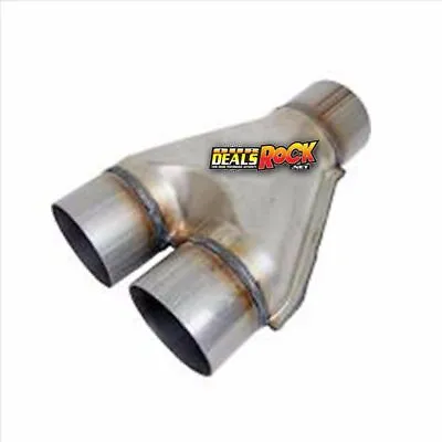 Brand New Aluminized 2 1/2 Inlet 2 1/4  Outlet Y Pipe • $49.30