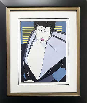 Patrick Nagel  Untitled #81  NEWLY CUSTOM FRAMED Art Deco Print Woman Playboy  • $69.99