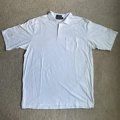 Classic Burberrys Of London Men’s Polo Shirt / Size XL White USA • $22