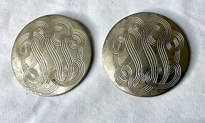 Vintage Antique Style Art Deco Style Round Shoe Buckles Clips Accessories • $5