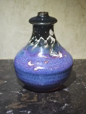  Studio Art Pottery Mountains Stars Moon Weed Pot Bud Vase Signed On Bottom • $29.99