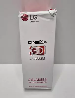 2x Genuine LG AG-F310 Bundle Pair Of 3D Passive Glasses For LG Cinema 3D • £10.99