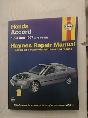 Honda Accord 1994-1997 Haynes Repair Manual 42013 • $14.67
