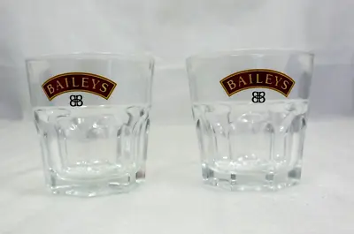 Baileys Liqueur Irish Cream Scotch Whiskey Pair 2x Tumbler Glass Barware • $30