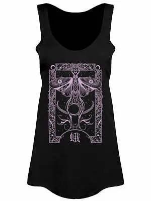 Cryptic Dragonfly Ladies Black Floaty Vest Adaptability Transformation Change • £17.95
