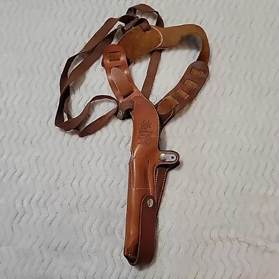 Bianchi X-2100 Phantom .38 .357 Shoulder Holster Vintage Tan Brown 4  Barrell • $40