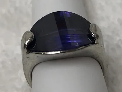 Sterling Silver Tanzanite CZ Ring • £56.94