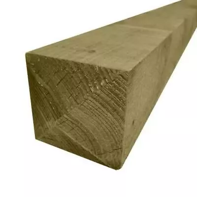 £89.33 • Buy Wooden Fence Posts Treated Gate Post 2.4m 6  X 6  Field Farm Entrance Gate Post