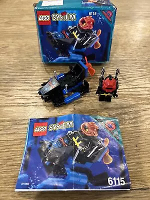 LEGO 6115 Aquazone Aquanauts Shark Scout 100% Complete With Instructions And Box • $75