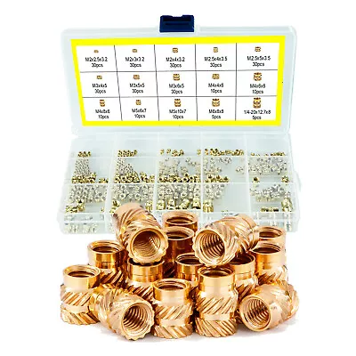 1 Box M2-M6 Brass Knurled Nut Threaded Heat Set Inserts For Plastic 3D Printing • $18.43