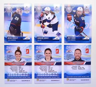 2022 BY Cards Beijing Olympics Women's Ice Hockey Team USA Pick A Player Card • $3.99