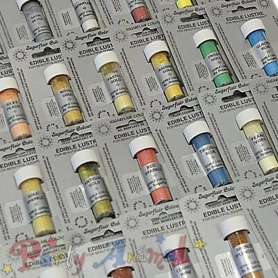 £3.49 • Buy Sugarflair Edible Lustre Dust Food Cake Colouring Powder Decorate Tint Icing 2g