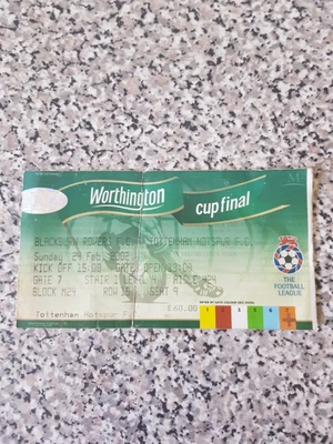 £1.69 • Buy MATCH TICKET WORTHINGTON CUP FINAL BLACKBURN ROVERS V SPURS 2th Feb 2002