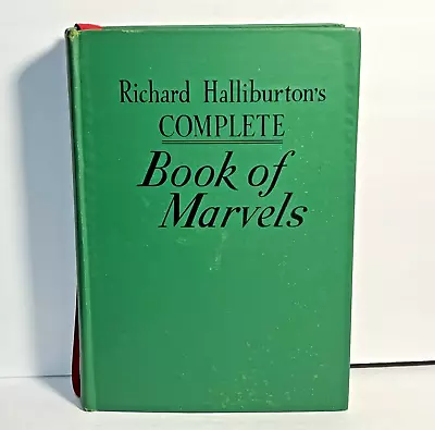 Complete Book Of Marvels By Richard Halliburton 1941 Ribbon Bookmark Edition • $47.99