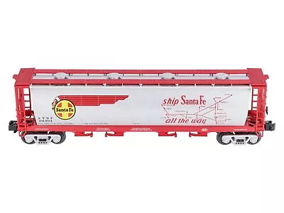 MTH 30-75165 O Gauge Santa Fe 4-Bay Cylindrical Hopper Car LN • $2.25
