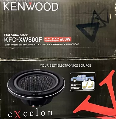 NEW Kenwood KFC-XW800F 8  4 Ohm Single Voice Coil Shallow Mount Subwoofer • $169