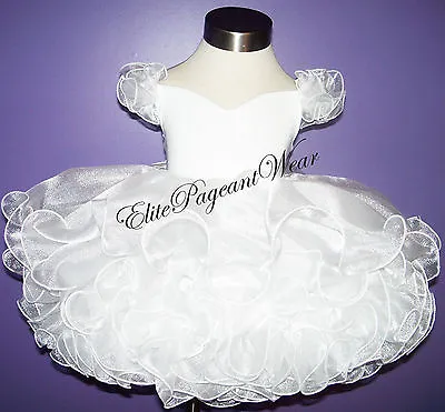 National Pageant Dress Shell  Off Shoulder Babydoll Style Sizes 6mos To 3/4T • $169