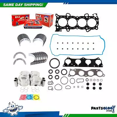 DNJ EK218M Master Engine Rebuild Kit For 02-06 Acura RSX 2.0L DOHC 16v K20A2 • $3441.30