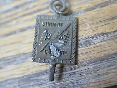 Vintage Brooch Pin 1965 Student Counsel Key - Metal Arts Co Rochester NY • $9.70