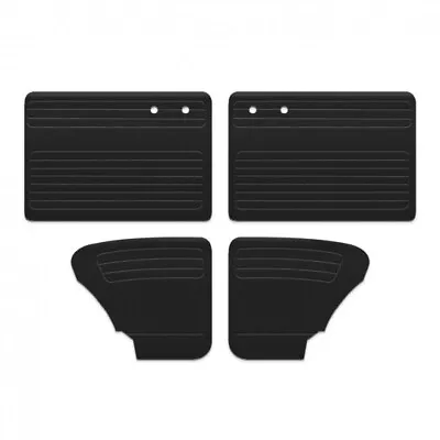 4 Pc Front & Rear Door Panel Kit Black Volkswagen T1 Bug Beetle 1967-1978 • $109.85