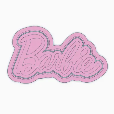$8.95 • Buy Barbie Logo Cookie Stamp Cutter Fondant Embosser