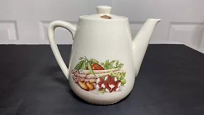 Villeroy & Boch Teapot Made In Luxembourg VTG Rustic Garden Vegetable Pattern • $32.55