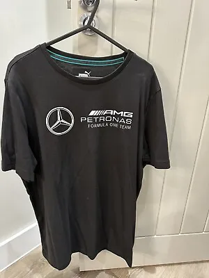 Mercedes AMG Petronas F1 T Shirt Mens Black Official Merchandise RRP £45 • £25