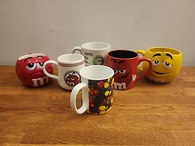 Lot Of 6 Assorted M&M's Character Coffee Cups/Mugs • $35