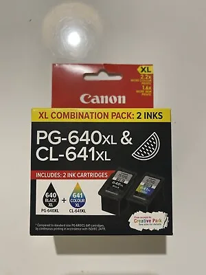 Canon PG-640xl  & CL-641xl Black/Tri-Color Ink Cartridge - Twin Pack Genuine • $55
