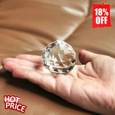 £6.87 • Buy 50MM FENG SHUI HANGING CRYSTAL BALL Sphere Prism Rainbow Suncatcher New