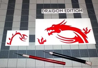 3pc. MSI DRAGON EDITION SET Vinyl Sticker Decal Computer Laptop Case Mod • $15