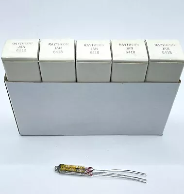 $10 • Buy Raytheon 6418 Sub Miniature Vacuum Tubes.  Full Sleeve. NOS