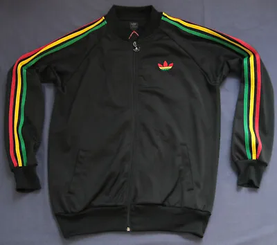 Adidas Jacket Vintage Jamaica Tracksuit Top Marley Rasta Reggae Track Crew M • £144.99