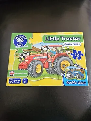 £5.50 • Buy Orchard Toys Jigsaw Double Sided Little Tractor 12 Pieces New