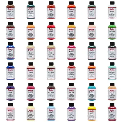 £8.49 • Buy Angelus Acrylic Leather Paint Shoes Bags Trainers Sneakers 4oz 70+ Colours