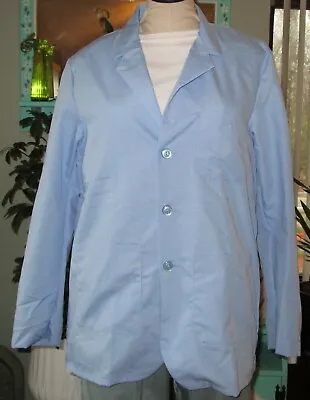 Best Medical L/S Staff Lab Coat 3 Pockets 30  Length Light Blue Sizes XS-6X • $13.99