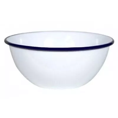 *NEW* Falcon Housewares 14cm Enamel Bowl Blue And White • £9.50